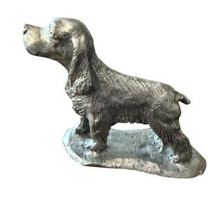 Pewter Spaniel signed RB